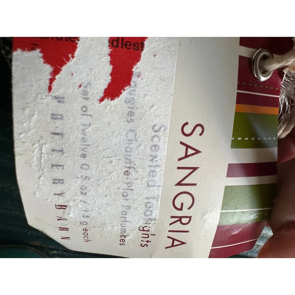 Pottery Barn Sangria Scented Tealights Multi Color Set of 24 0.5oz‎ Each